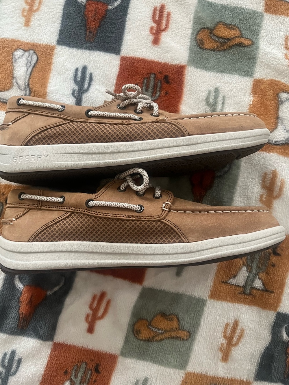 Sperry Brown Leather 6Y - Picture 3 of 4
